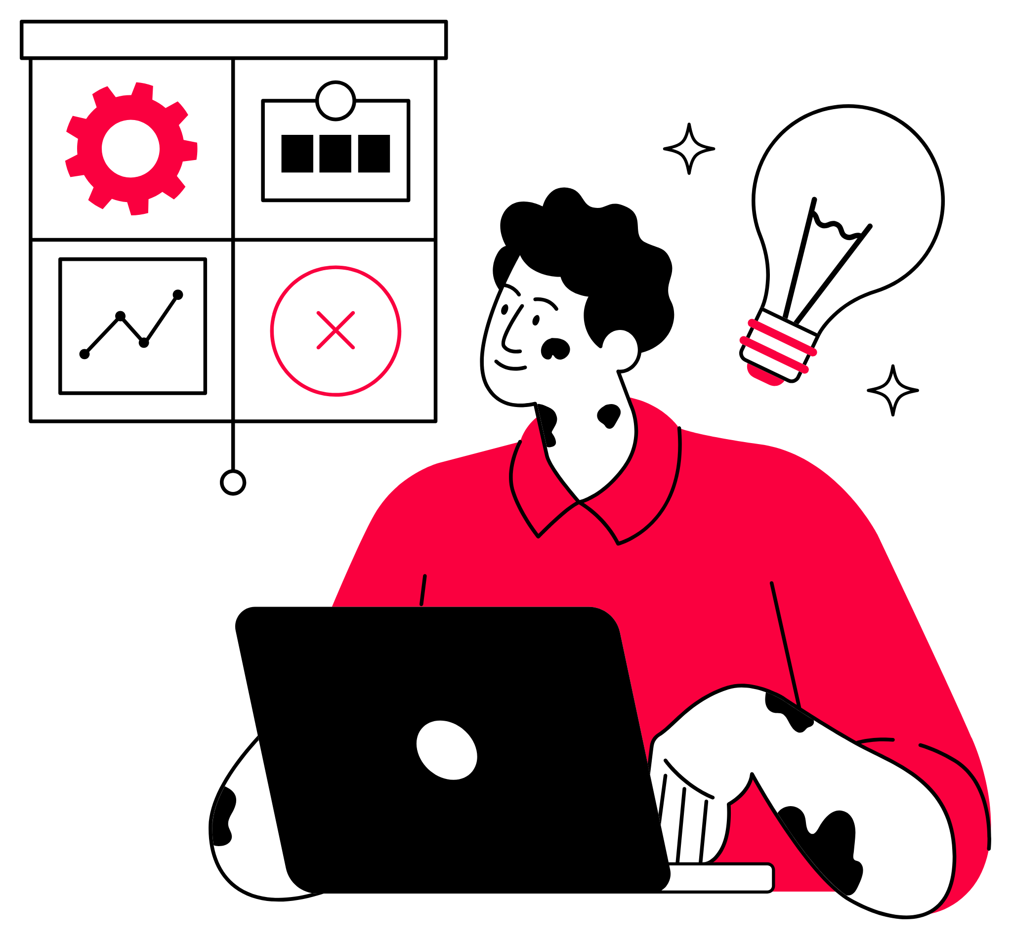 An idea taking shape at a desk — the AI advisor at work